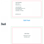 Overnight Prints Business Card Layout